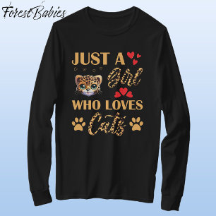 Camiseta Impressão Animal Leopardo, 🐆 Gráfico de Gatos de