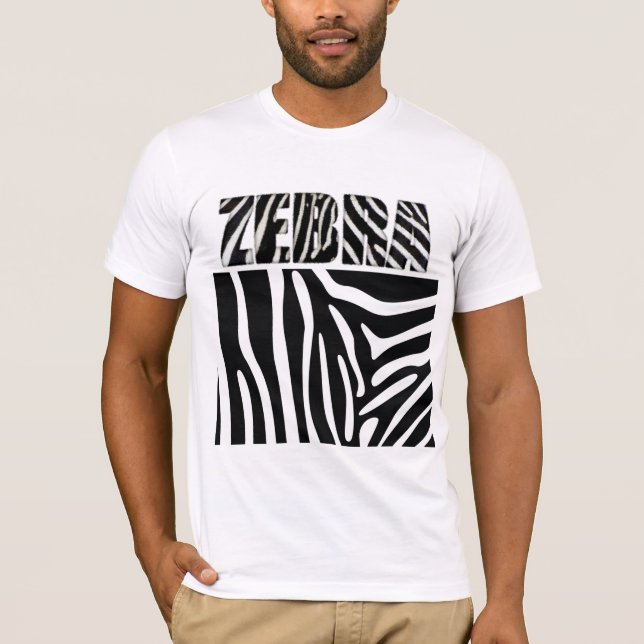 Camiseta Impressão animal zebra do felpudo Express® (Frente)