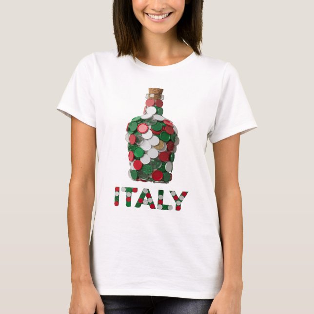 Camiseta Impressão Artística Prata ITÁLIA (Frente)