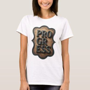 Camiseta Impressão Artística Teal PROGRESSO