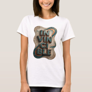 Camiseta Impressão Azul JOGONA INVENCÍVEL