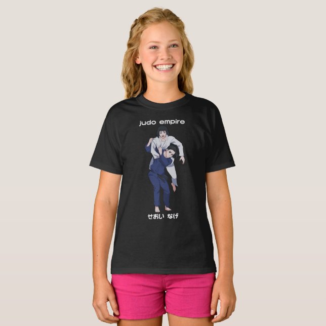 Camiseta Impressão branco de Seoi Nage das meninas do (Frente Completa)