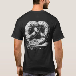 Camiseta Impressão branco sem traço entre prensas frontais