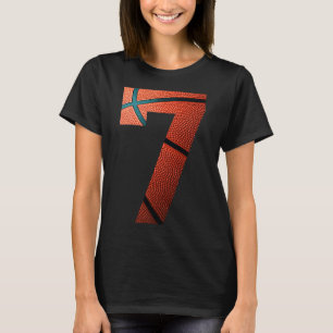 Camiseta Impressão Bysketbyll de Festa de aniversário Númer