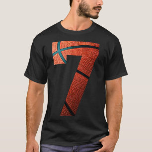 Camiseta Impressão Bysketbyll de Festa de aniversário Númer