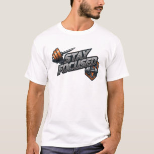 Camiseta Impressão Colorida Legal MANTENHA O FOCO