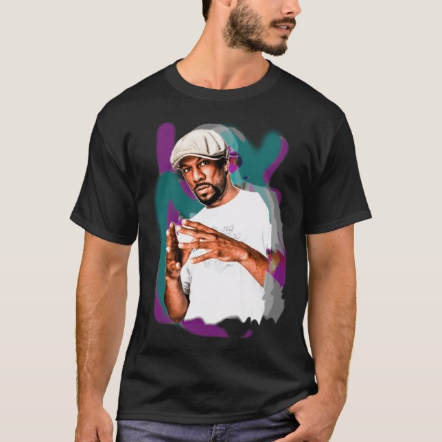 Camiseta impressão comum de hip hop engraçado (Frente)