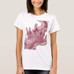 Camiseta Impressão Coroa Rainha Rosa Artística
