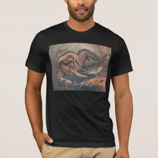 Camiseta Impressão da antiguidade do Ichthyosaurus de
