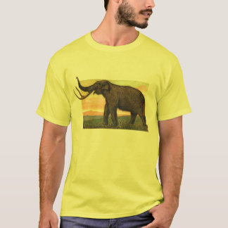 Camiseta Impressão da antiguidade do Mammoth Woolly