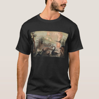 Camiseta Impressão da antiguidade do mundo pré-histórico