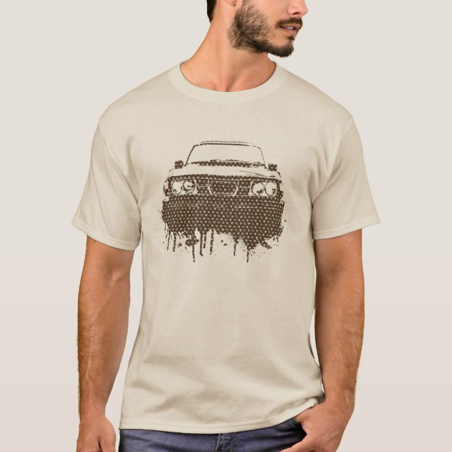 Camiseta impressão da assinatura da paródia da engrenagem (Frente)