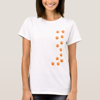Camiseta impressão da pata - adicione seu próprio nome ou r