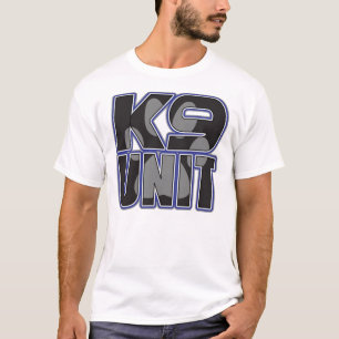 Camiseta Impressão da pata da unidade da polícia K9
