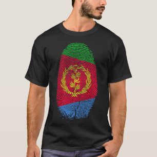 Camiseta Impressão da Sinalizador Eritreia Está no meu DNA.