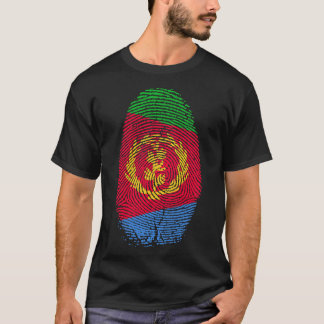 Camiseta Impressão da Sinalizador Eritreia Está no meu DNA.
