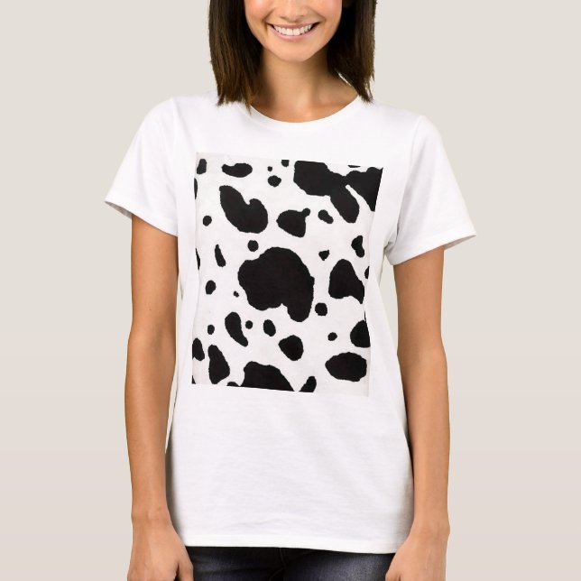 Camiseta Impressão da vaca (Frente)