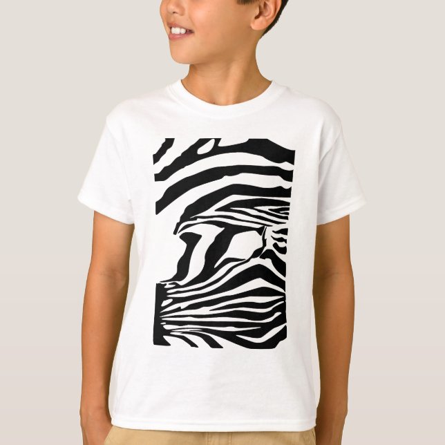 Camiseta Impressão da zebra (Frente)