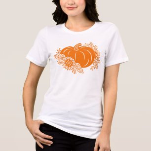 Camiseta-Impressão de-abóbora do Halloween - Pesco