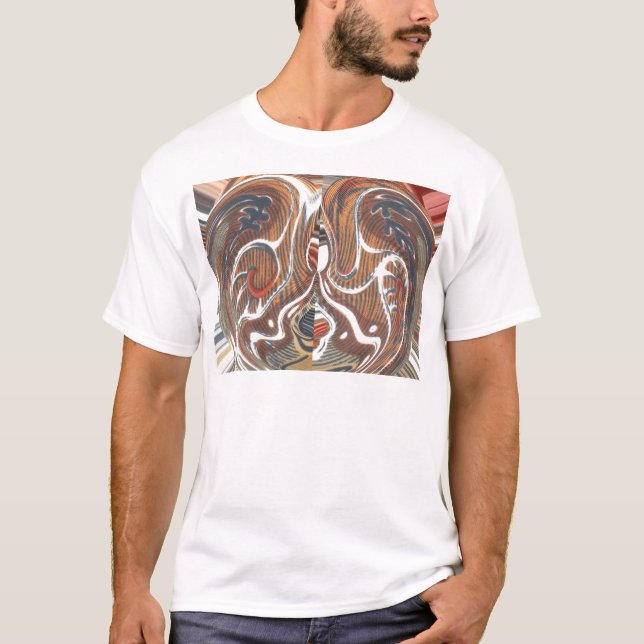 Camiseta Impressão de Abstrato de arte africana (Frente)