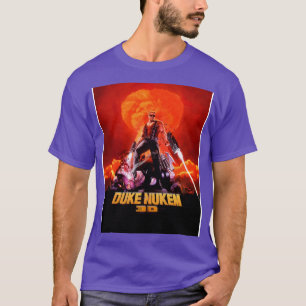 Camiseta Impressão de alto contraste do jogo retrô Duke Nuk