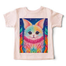 Camiseta Impressão de animais corcunda colorida