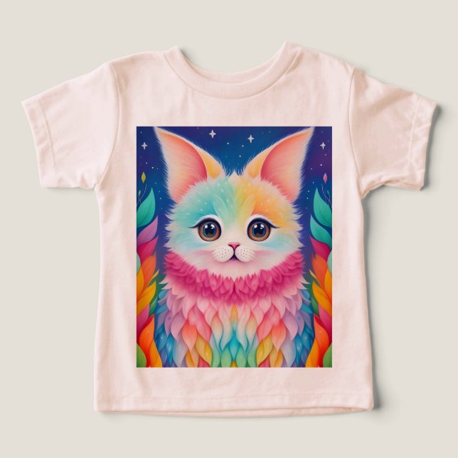 Camiseta Impressão de animais corcunda colorida (Design frontal)