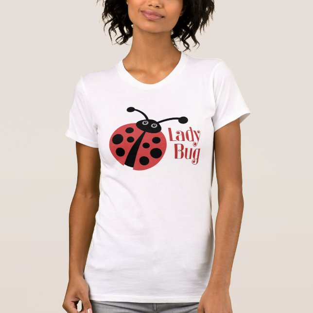 Camiseta Impressão de Animais de Ladybug (Frente)
