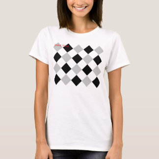 Camiseta Impressão de Argyle das meninas de Zane Trae