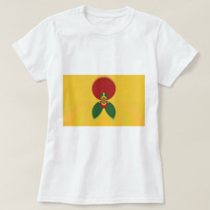 Camiseta Impressão de Arte Abstrata Cores Rasta