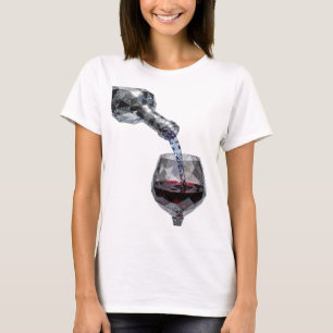 Camiseta Impressão de arte abstrata prateada e linda