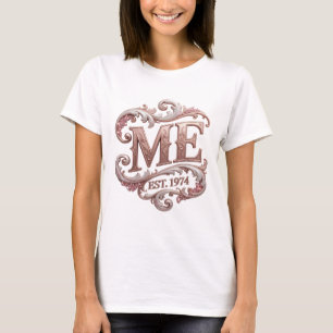 Camiseta Impressão de arte abstrata rosa limpa