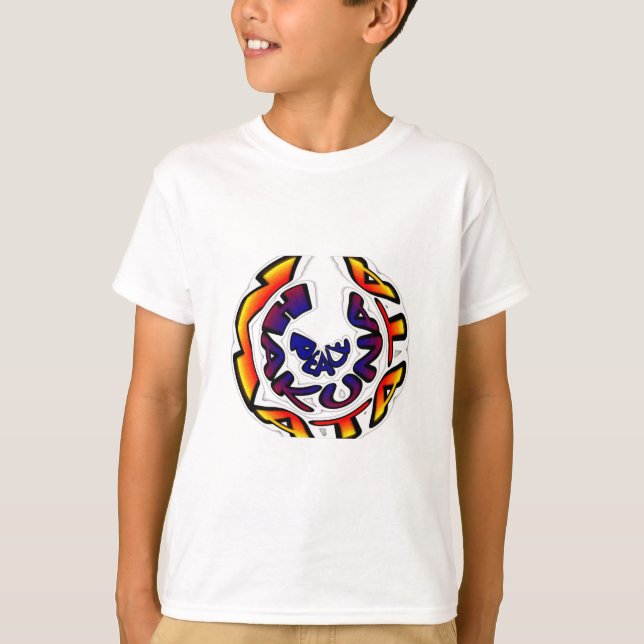 Camiseta impressão de Arte Circular "Peace Hakuna Matata" (Frente)
