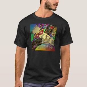 Camiseta Impressão de Arte da Celebração Judaica Purim Esth