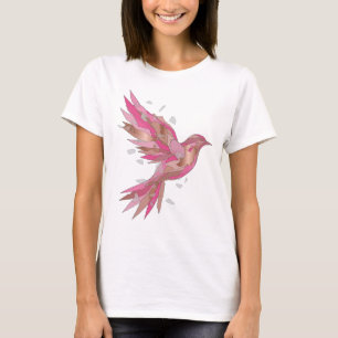 Camiseta Impressão de Arte de ARTE ABSTRATA Prata na Moda
