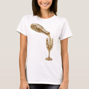 Camiseta Impressão de Arte de Arte Abstrata Prata Nova