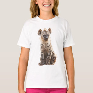 Camiseta Impressão de Arte de Fino Jovem Majestoso de Hiena