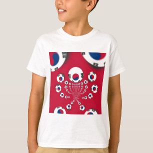 Camiseta Impressão de Arte do Caleidoscópio da Coreia do Su