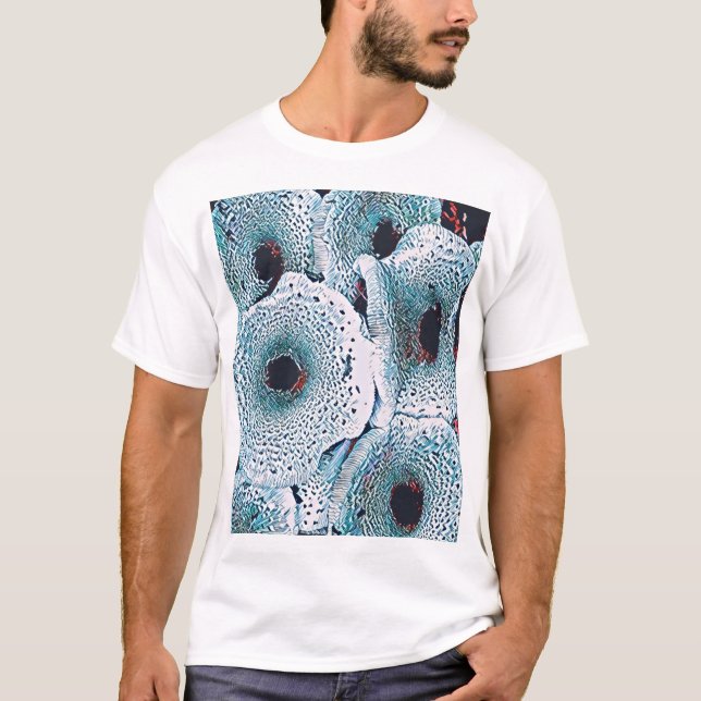 Camiseta Impressão de Arte do Cogumelo Clássico (Frente)