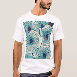 Camiseta Impressão de Arte do Cogumelo Clássico