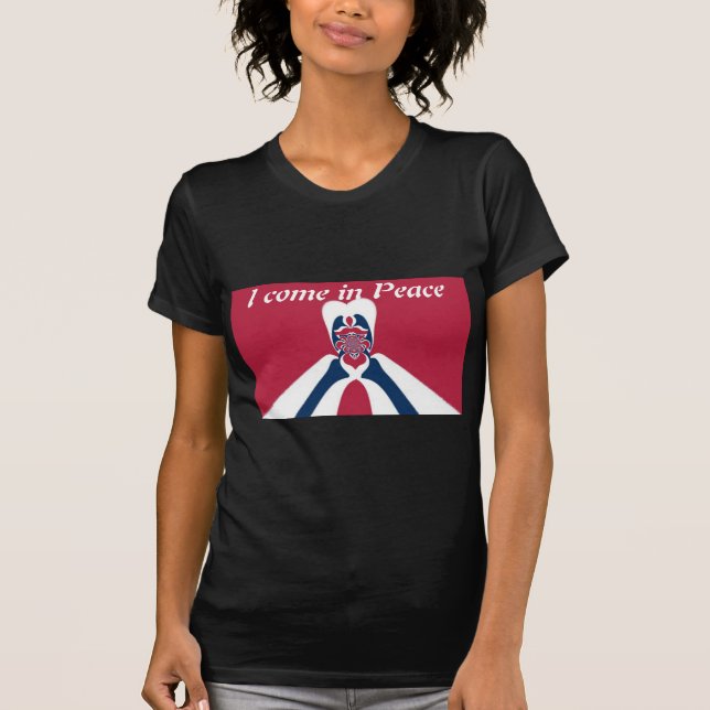 Camiseta Impressão de Arte E.T. Abstrata Incrível (Frente)