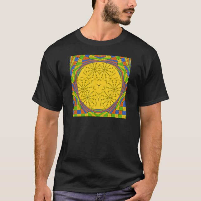 Camiseta Impressão de arte egípcia com Design de quadros ch (Frente)