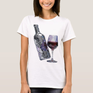 Camiseta Impressão de Arte em Prata CRISP ARTE ABSTRATA
