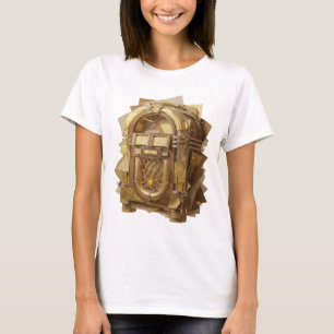Camiseta Impressão de Arte em Prata CRISTA Arte Abstrata