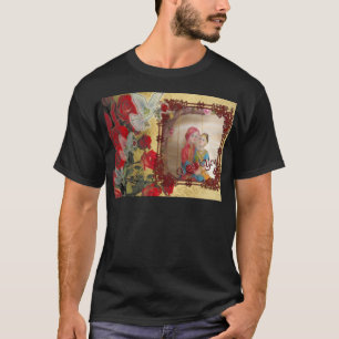 Camiseta Impressão de Arte Gráfica Doll de Casamento