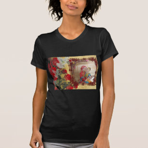 Camiseta Impressão de Arte Gráfica Doll de Casamento