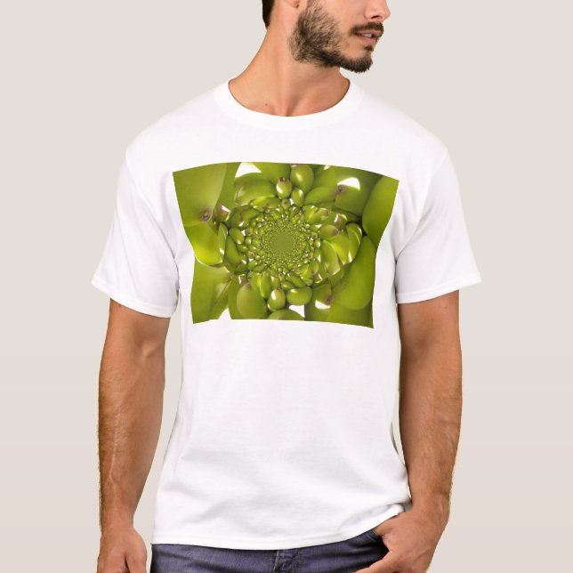 Camiseta Impressão de Arte/Gráfico de Banana Verde Caleidos (Frente)