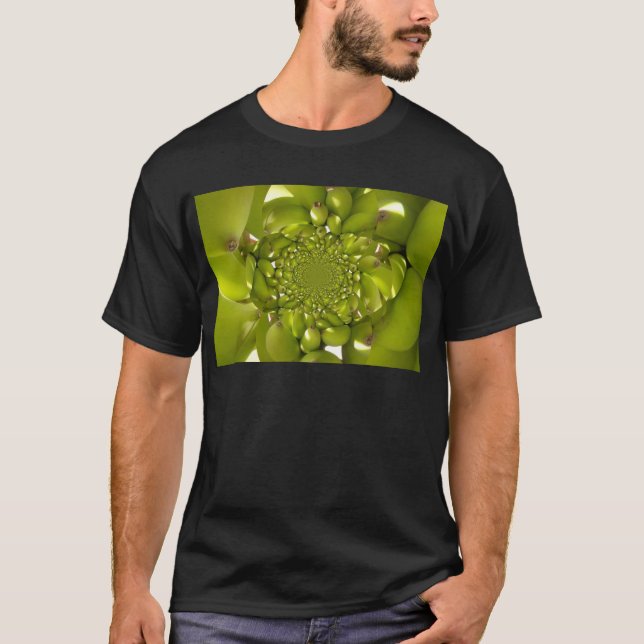 Camiseta Impressão de Arte/Gráfico de Banana Verde Caleidos (Frente)