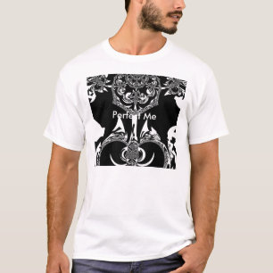 Camiseta Impressão de Arte Negra e Branca Africano
