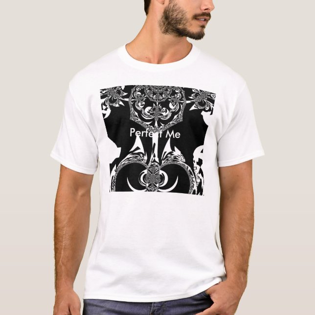 Camiseta Impressão de Arte Negra e Branca Africano (Frente)